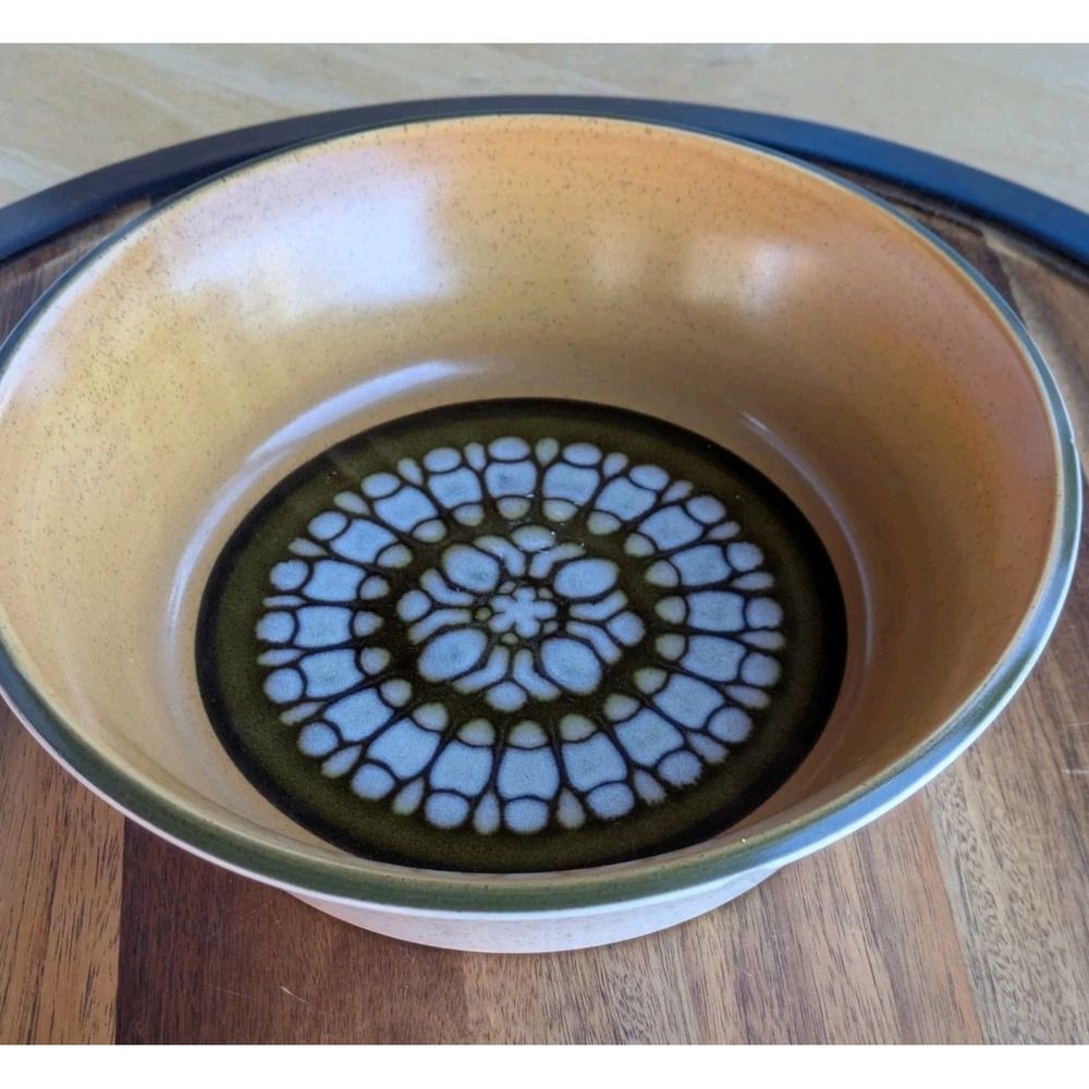 Premiere Gano Dura Stone Bowl P9201 Japan Stoneware Vintage 1970's 8.5" W  2.5"H